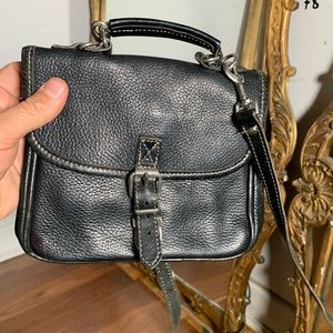 Roots leather cross body